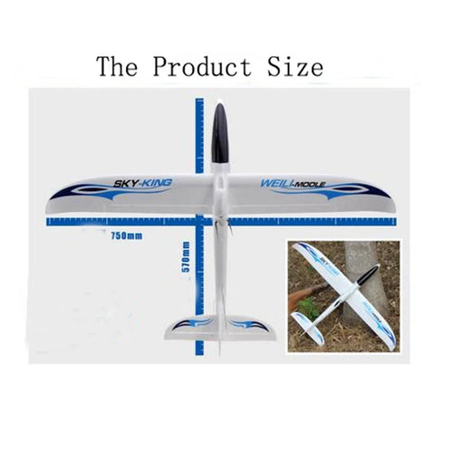 Gyro-Equipped RC Glider Airplane