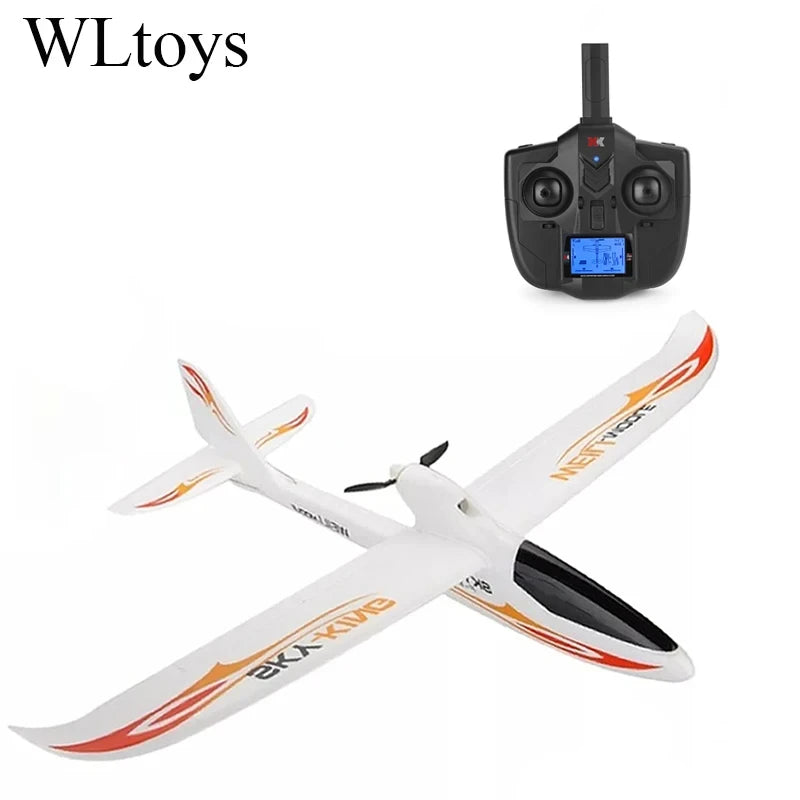 Gyro-Equipped RC Glider Airplane