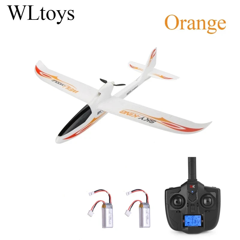 Gyro-Equipped RC Glider Airplane
